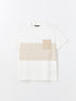 LC Waikiki Crew Neck Short Sleeve Striped Combed Cotton Men's T-shirt